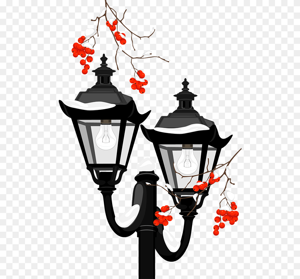 Klipart Na Prozrachnom Fone Ryabina, Lighting, Lamp, Lamp Post, Bulldozer Free Png