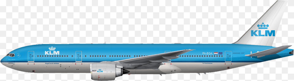 Klm Plane Side View Download Klm Airplane No Background, Aircraft, Airliner, Transportation, Vehicle Free Transparent Png