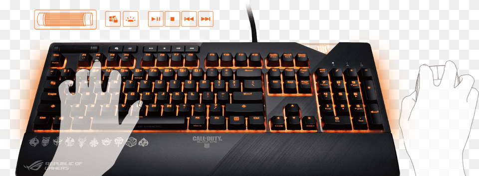 Klvesnice Rog Call Of Duty, Computer, Computer Hardware, Computer Keyboard, Electronics Free Transparent Png