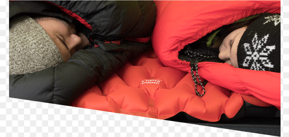Klymit Static Insulated Double V Two Person Sleeping Klymit Double V Sleeping Pad, Jacket, Hood, Clothing, Coat Free Png