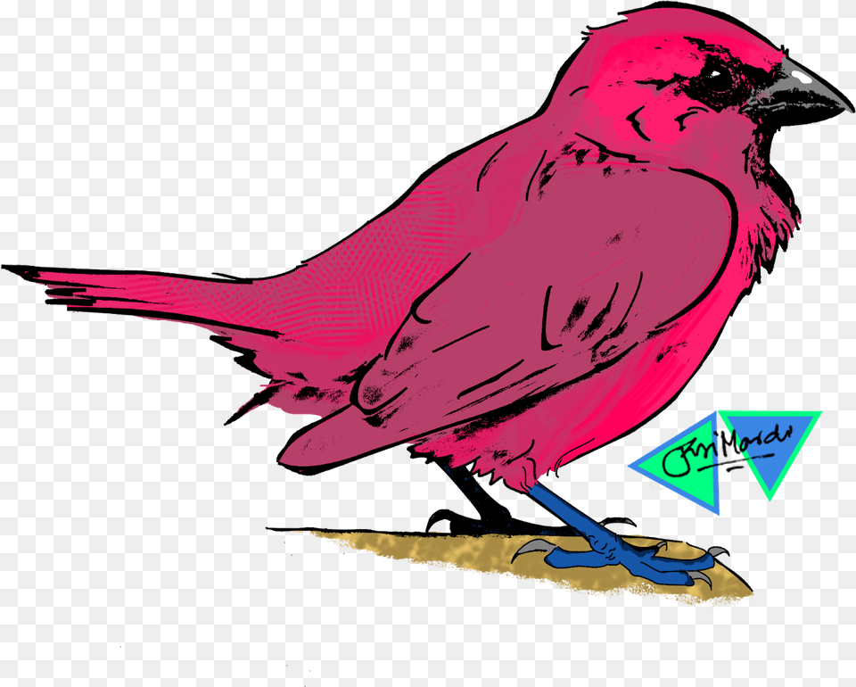 Km Toons Pink Sparrow Pink Sparrow, Animal, Beak, Bird, Finch Free Png