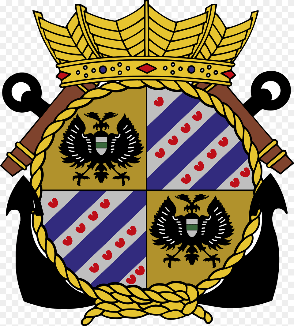 Km Zr Ms Groningen F843 Clipart, Emblem, Symbol, Armor, Logo Free Transparent Png