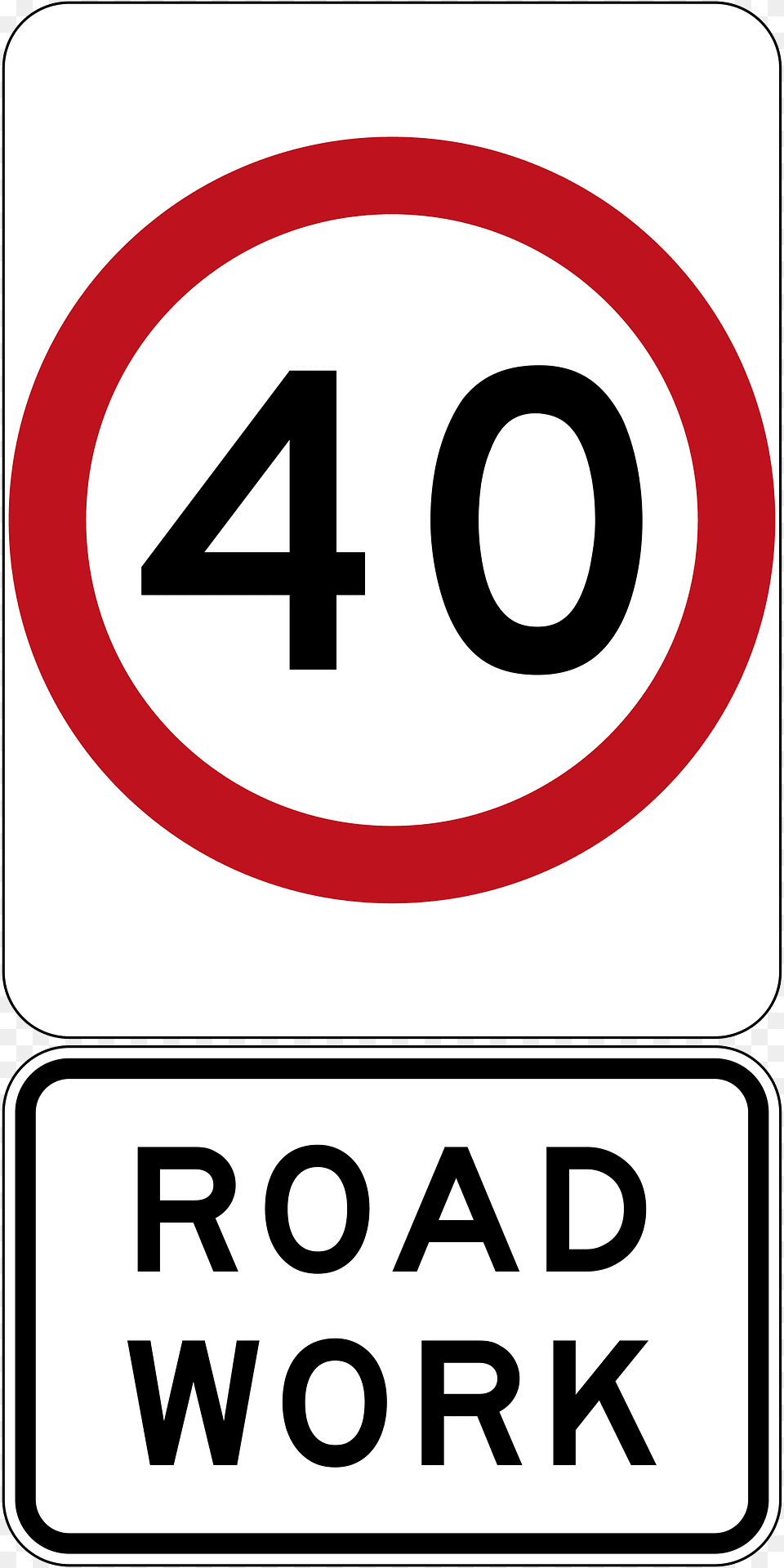 Kmh Roadwork Speed Limit Clipart, Sign, Symbol, Road Sign Free Transparent Png