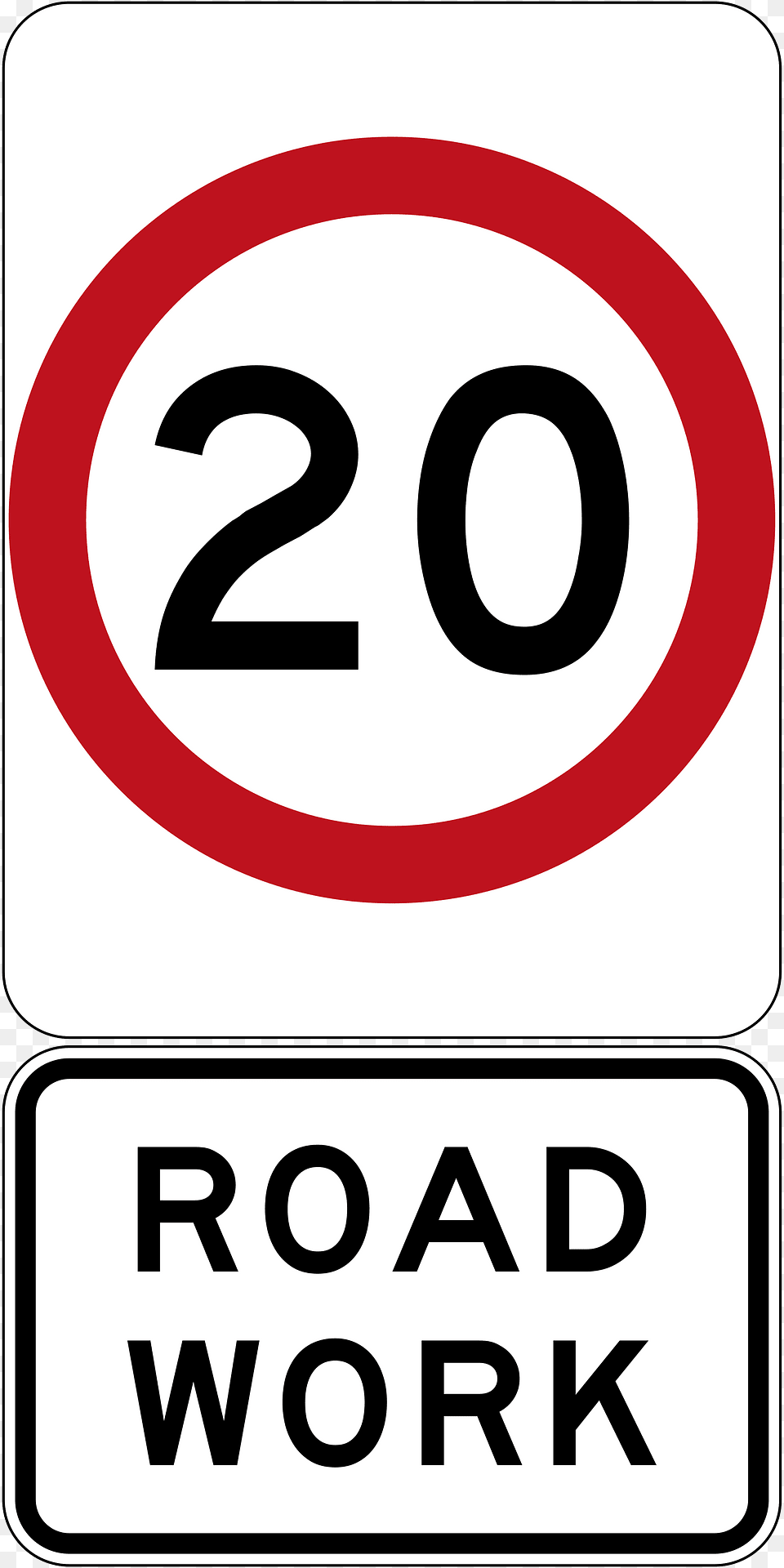 Kmh Roadwork Speed Limit Clipart, Sign, Symbol, Road Sign, Text Free Transparent Png