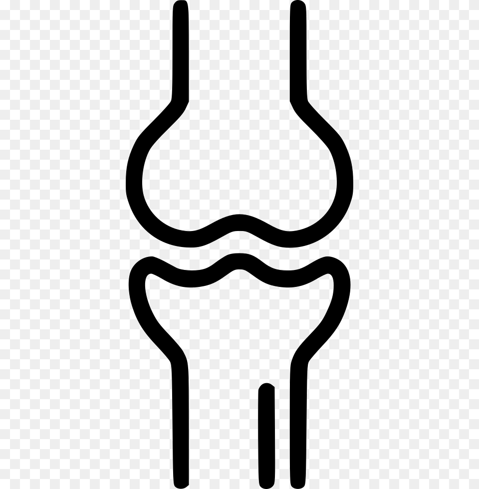 Knee Joint Joint Bone Skeleton X Ray Joint Bone Clipart, Cutlery, Fork, Stencil, Bow Free Png Download