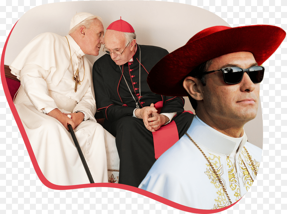 Kneel Before Hollywoods Pope Season Two Popes Showtimes, Accessories, Sunglasses, Clothing, Hat Free Png