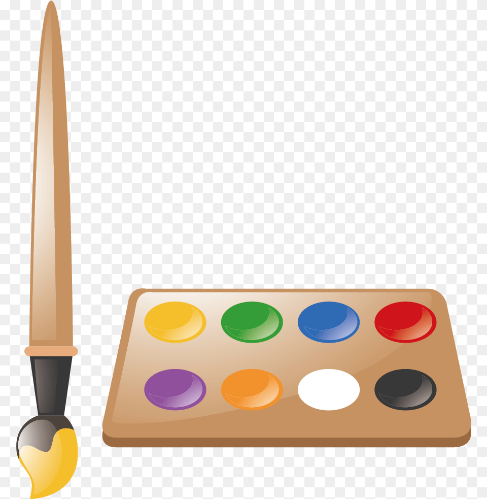 Knife, Paint Container, Palette, Brush, Device Png Image
