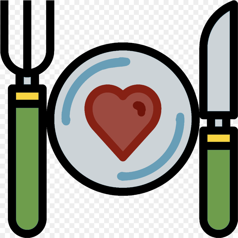 Knife And Fork Icon Heart Png Image