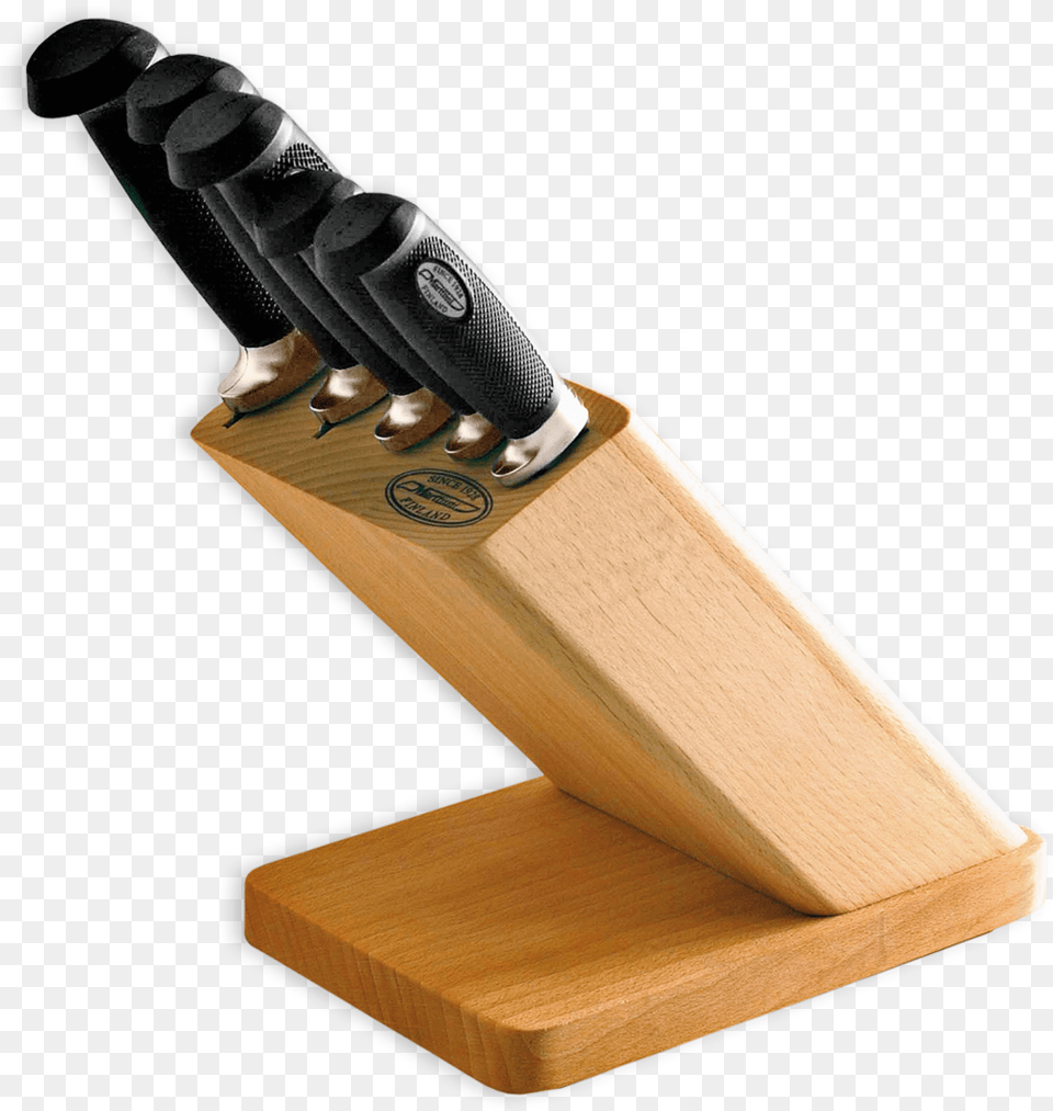 Knife Block With 5 Knives Ckp Marttiini Veitsitukki, Cutlery, Blade, Dagger, Weapon Free Png
