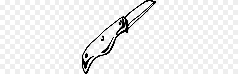 Knife Clipart Black And White, Gray Free Transparent Png