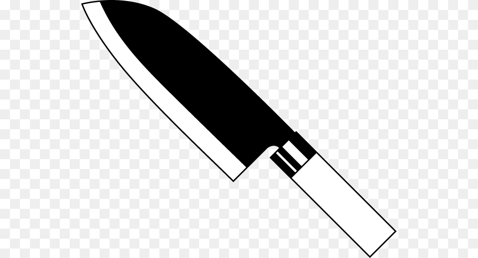 Knife Clipart Black And White Knife Clip Art Black And White, Blade, Weapon, Razor Png Image