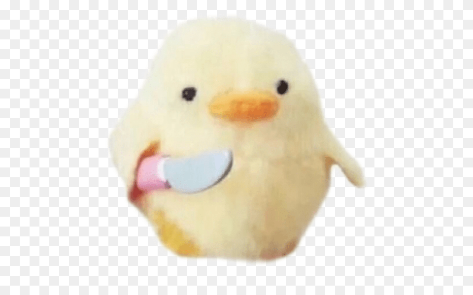 Knife Duck Duckling Yellow Yellowaesthetic Loveme Angry Chick With Knife, Nature, Outdoors, Snow, Snowman Free Png Download