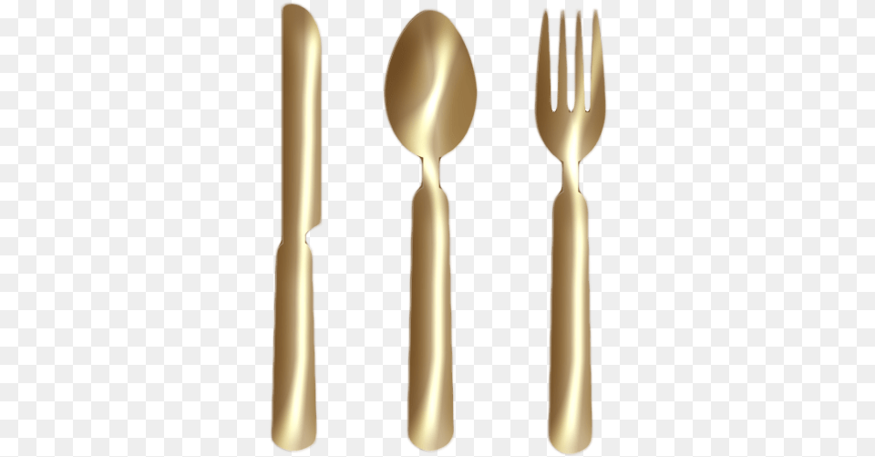 Knife Fork Spoon Gold Clipart Fork, Cutlery, Smoke Pipe Free Png Download