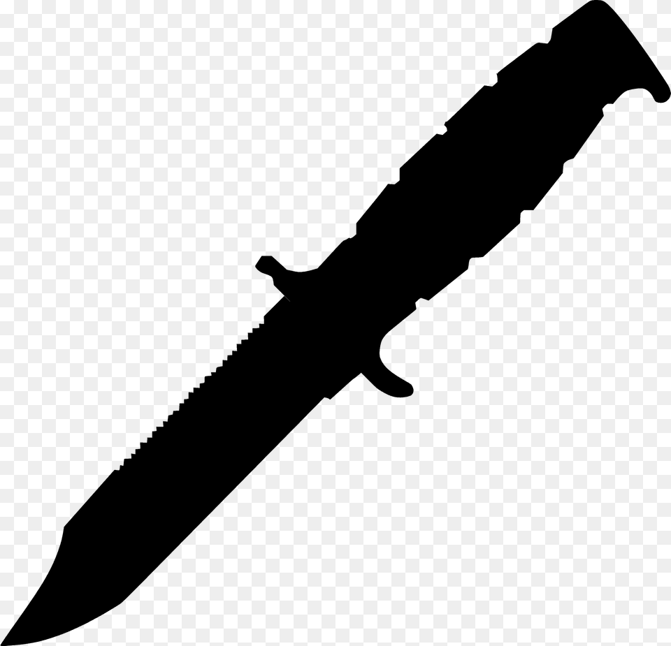 Knife Silhouette, Blade, Dagger, Weapon Free Png Download