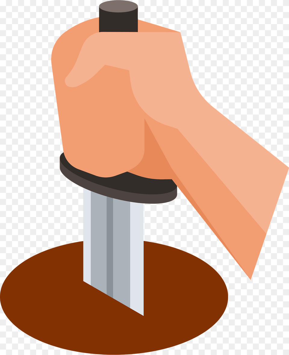 Knife Stuck In Tree Clipart, Body Part, Hand, Person Png Image