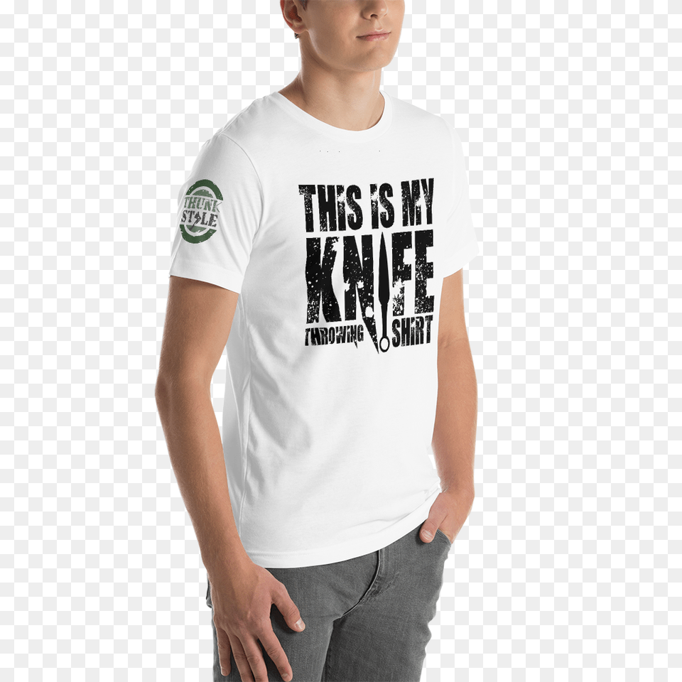 Knife Throwing Shirt, Clothing, T-shirt, Jeans, Pants Free Png Download