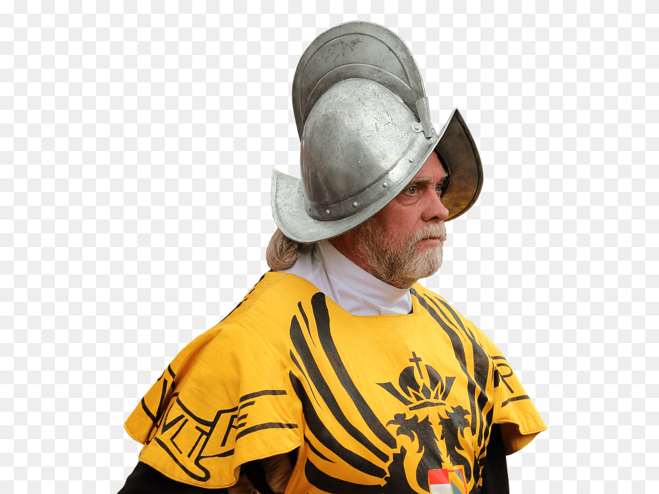 Knight Helmet, Clothing, Hardhat, Person Png