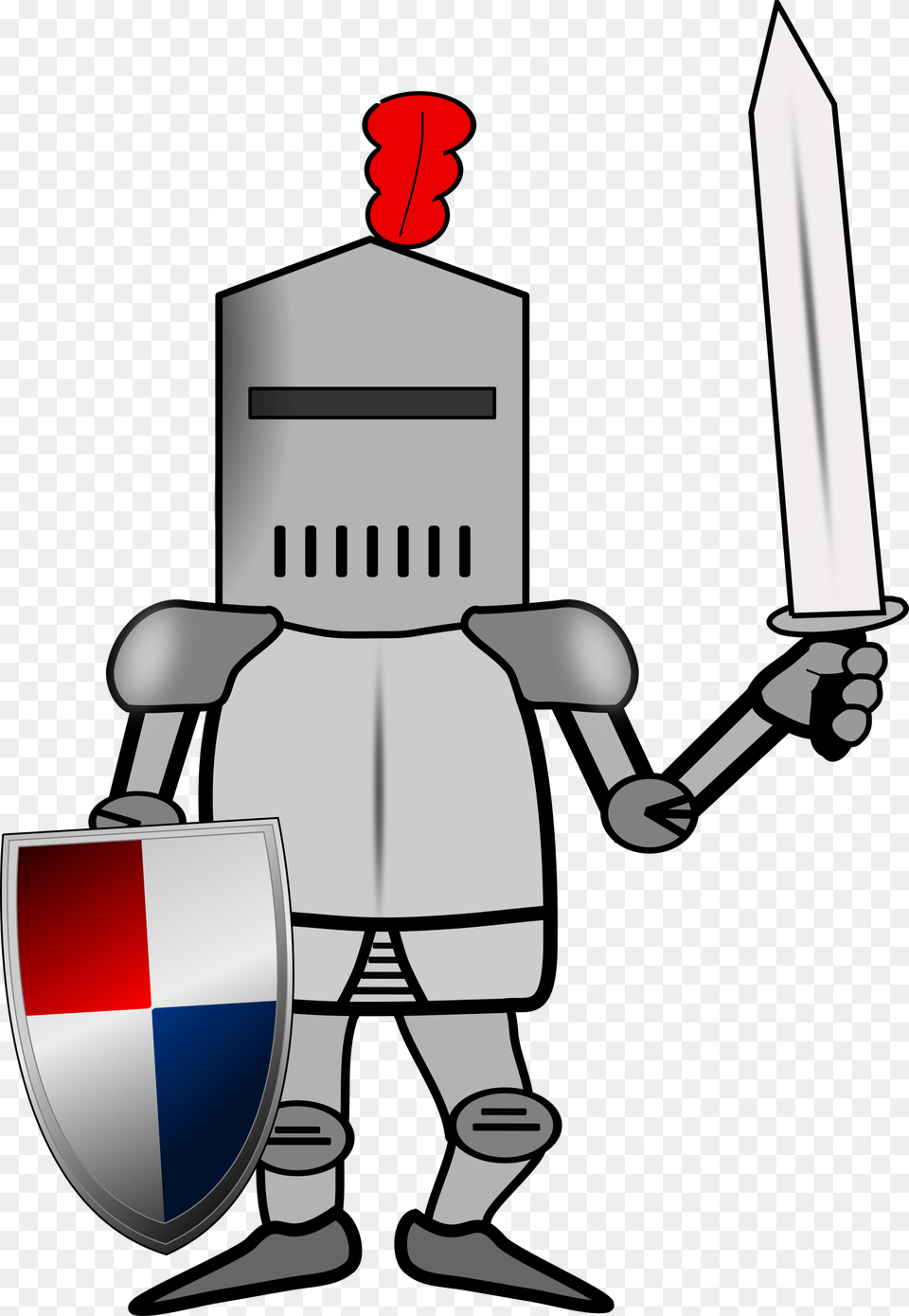 Knight Cartoon Clipart, Sword, Weapon, Person, Armor Png Image