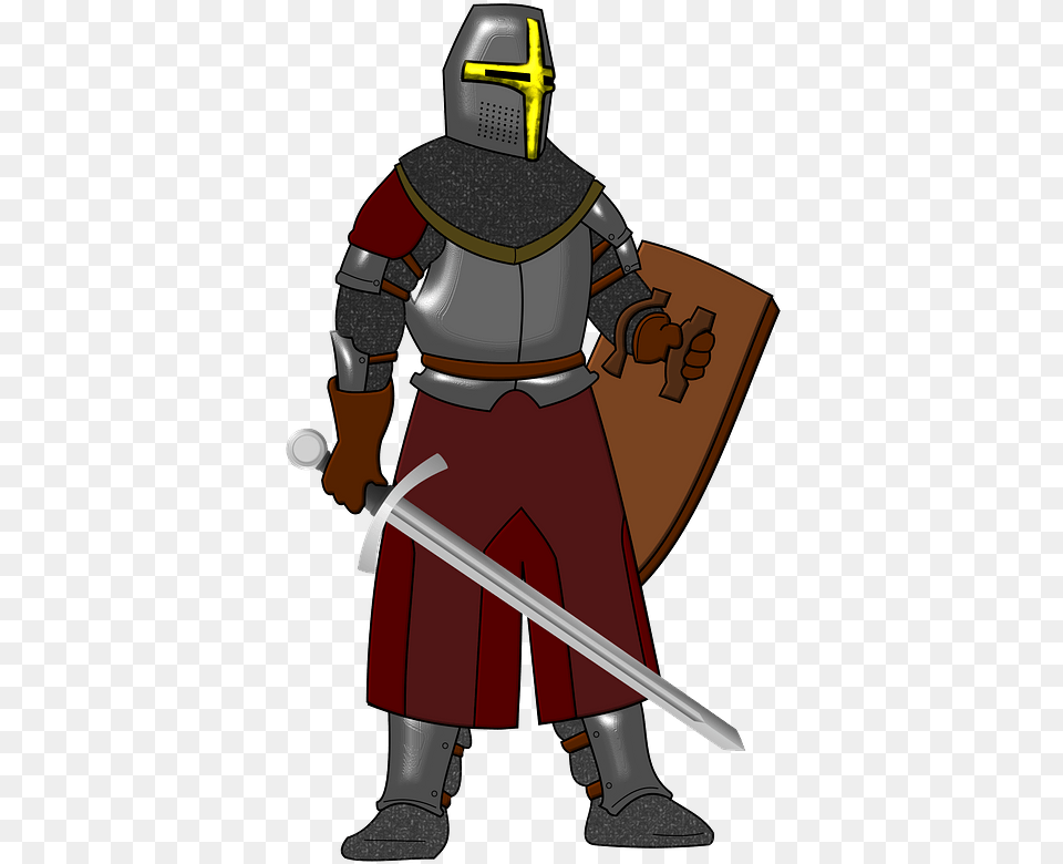 Knight Clipart People In Armor, Blade, Dagger, Knife, Weapon Png Image