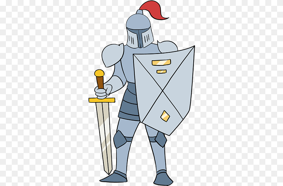 Knight Clipart Simple Knight Armor Drawing Easy, Person Free Png Download