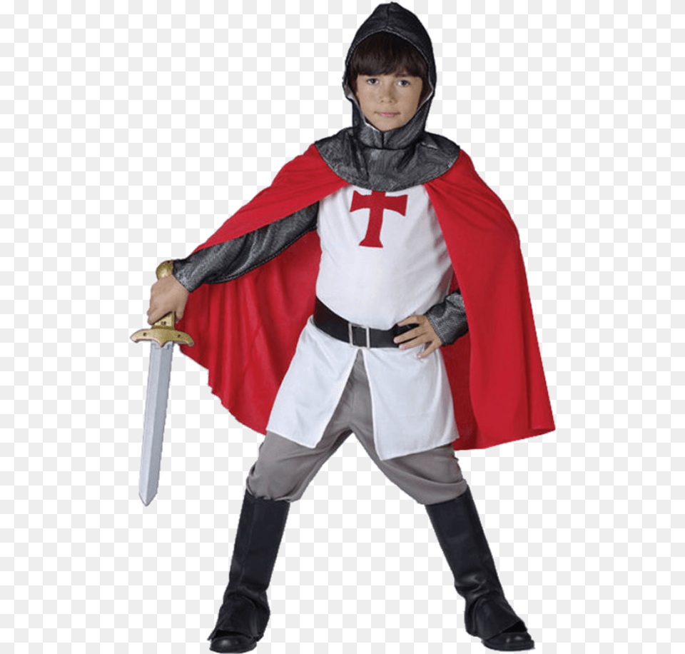 Knight Costume Kids, Fashion, Person, Cape, Clothing Free Png Download
