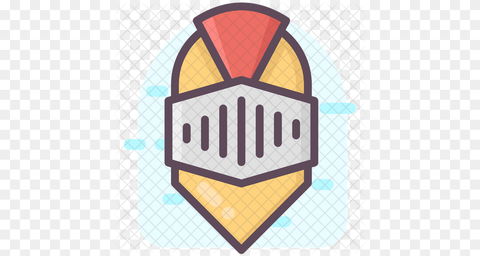 Knight Helmet Icon Illustration, Symbol, Disk Png Image