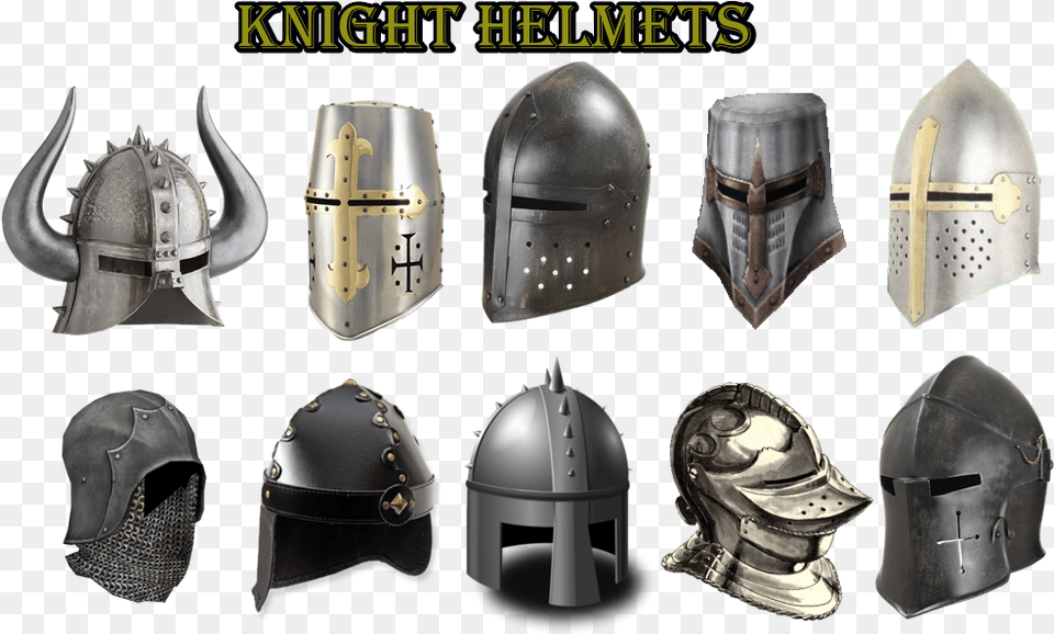 Knight Helmets, Armor, Helmet, Person, Ammunition Free Png Download