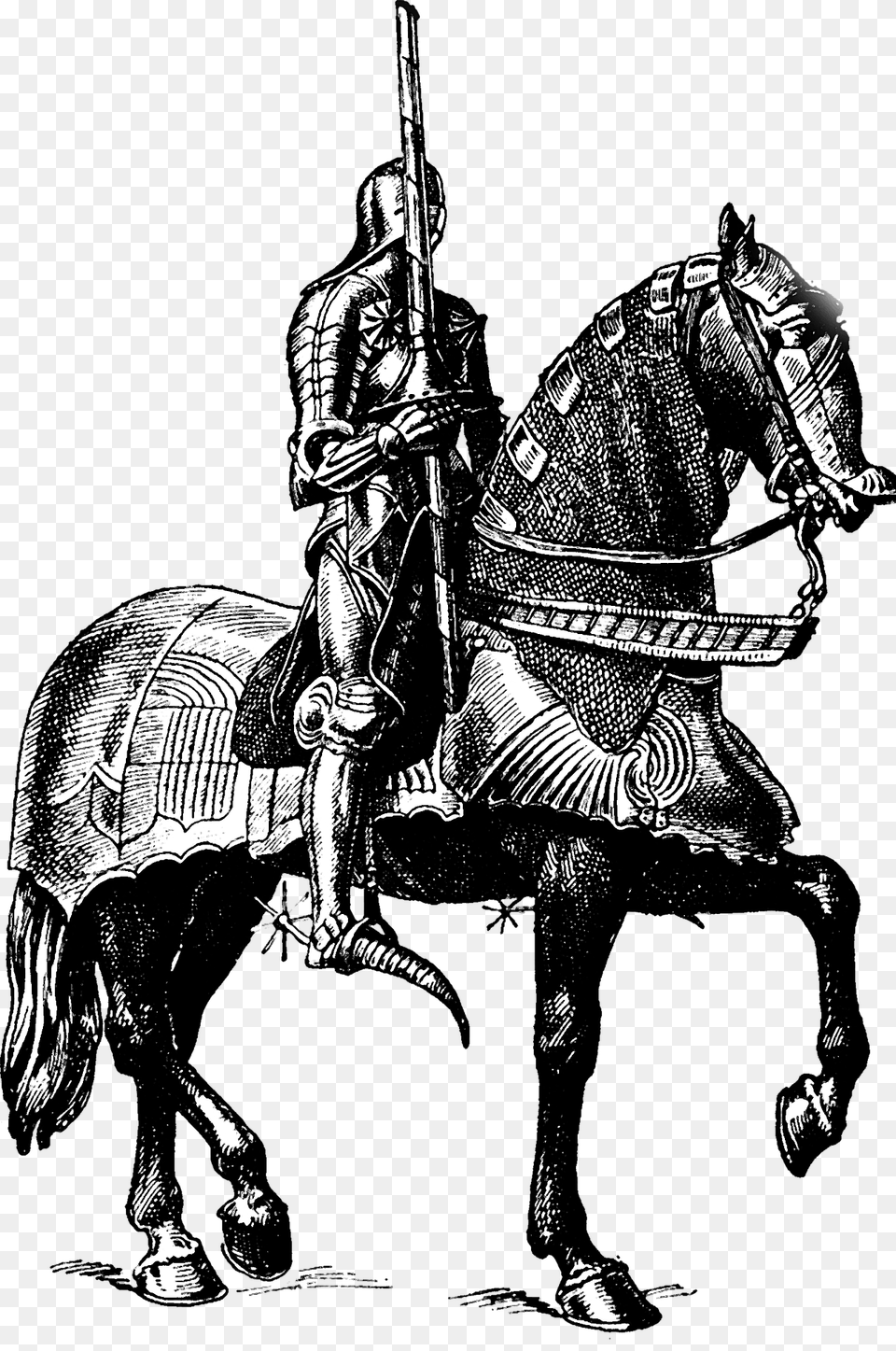 Knight Medieval Warrior Gun Releases Horse Medieval Knight, Person, Adult, Male, Man Free Png