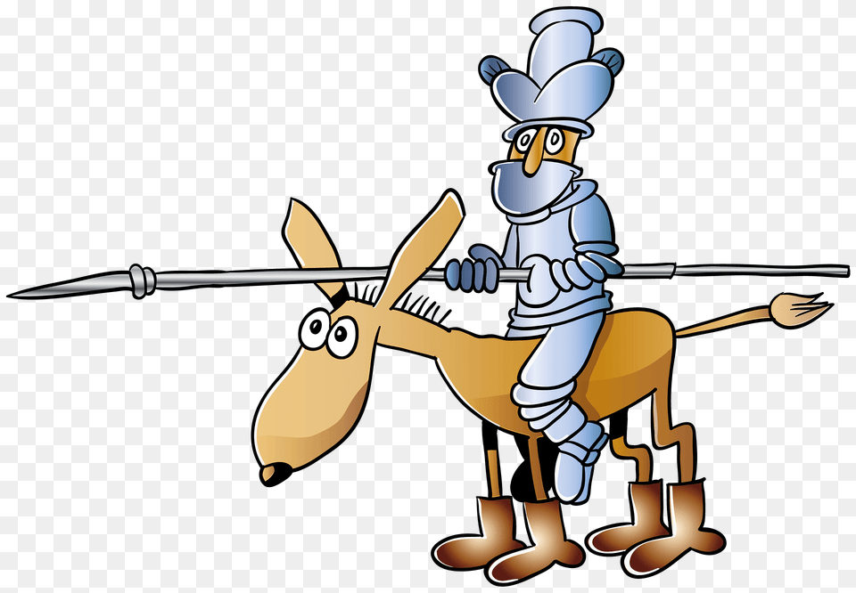 Knight On A Horse Clipart, Spear, Weapon, Animal, Bird Png Image