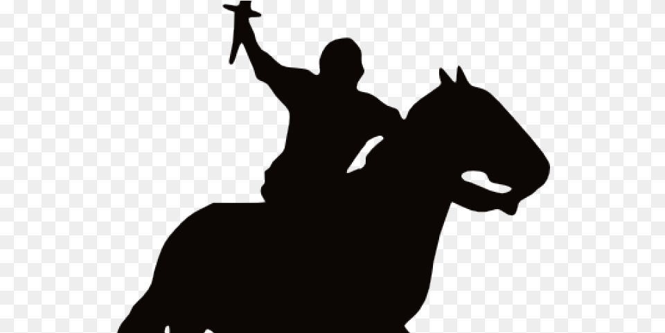 Knight On Horse Silhouette, Person, People, Head Free Png