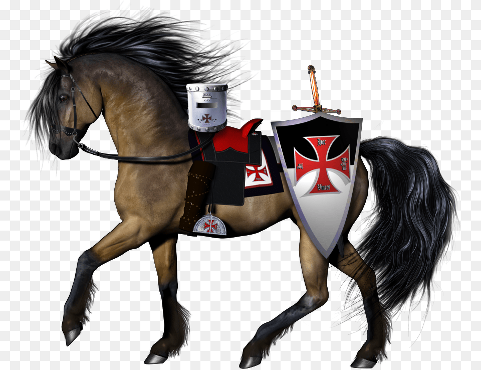Knight Riding Horse Transparent, Animal, Mammal, Armor Png Image