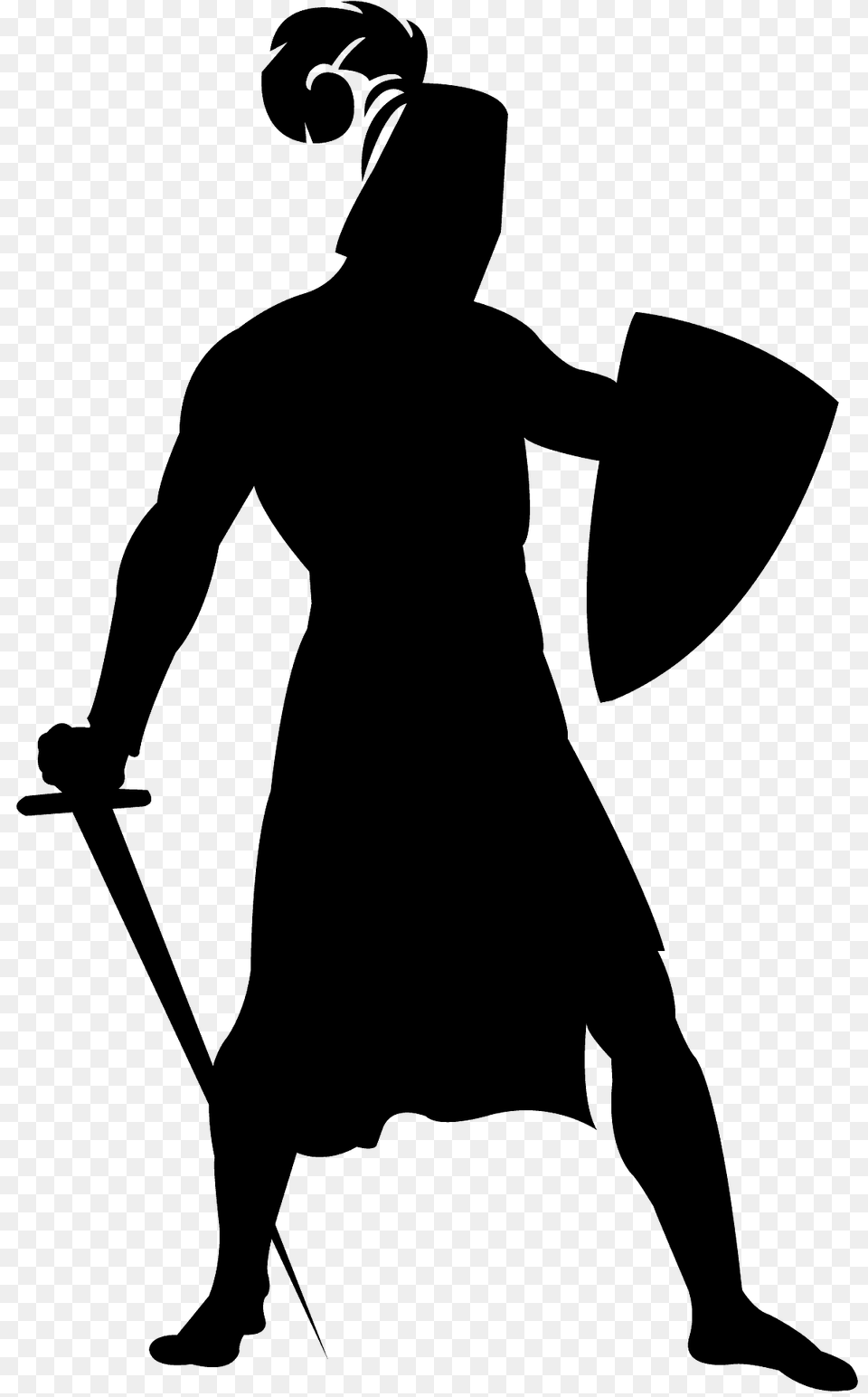 Knight Silhouette, Adult, Male, Man, Person Png