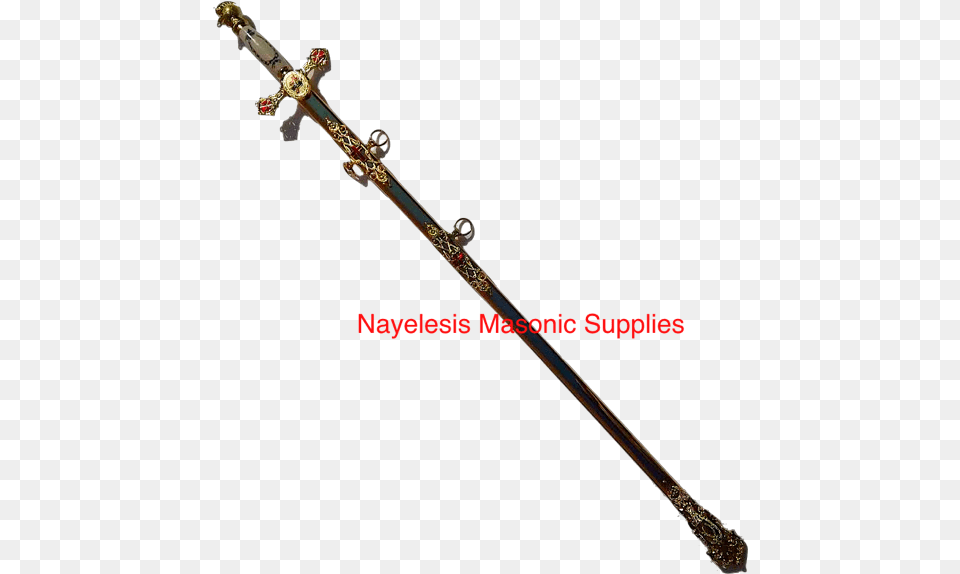 Knight Templar Sword With All Golden With Delux Golden Sword, Weapon, Blade, Dagger, Knife Png Image