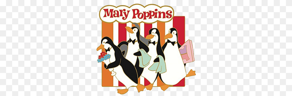 Knights Present Mary Poppins, Animal, Bird, Penguin Free Transparent Png