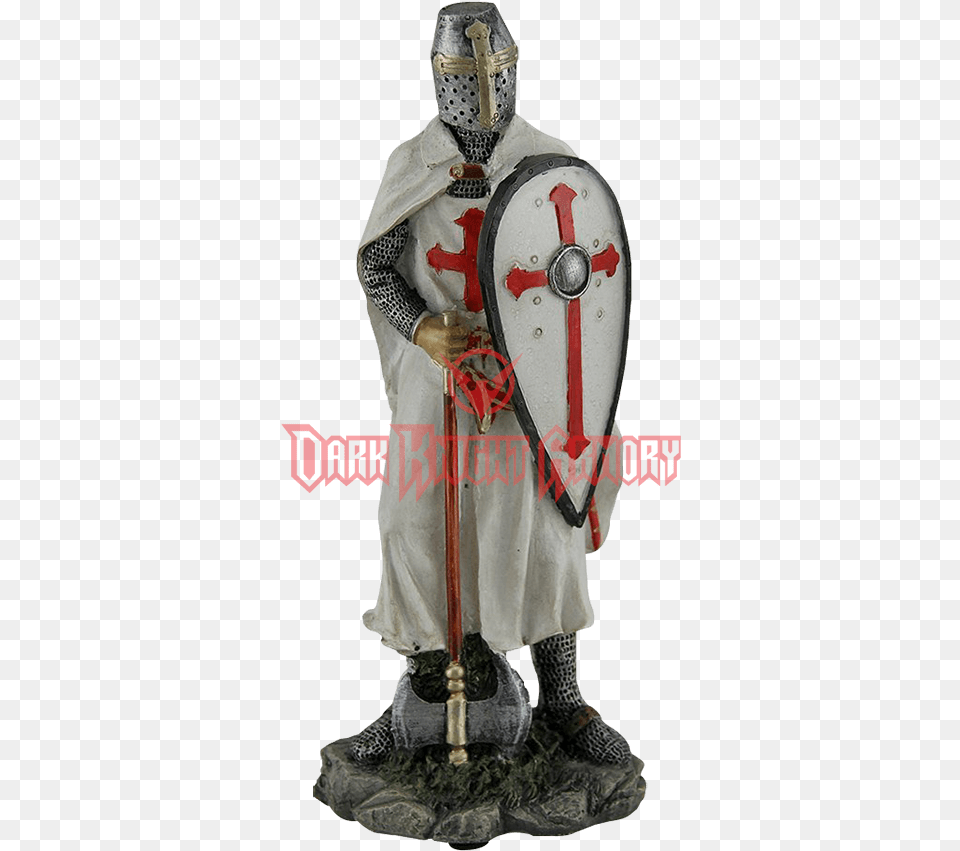 Knights Templar Medieval Armored Crusader With Sword Knights Templar Crusader Shield, Armor, Adult, Male, Man Free Png Download