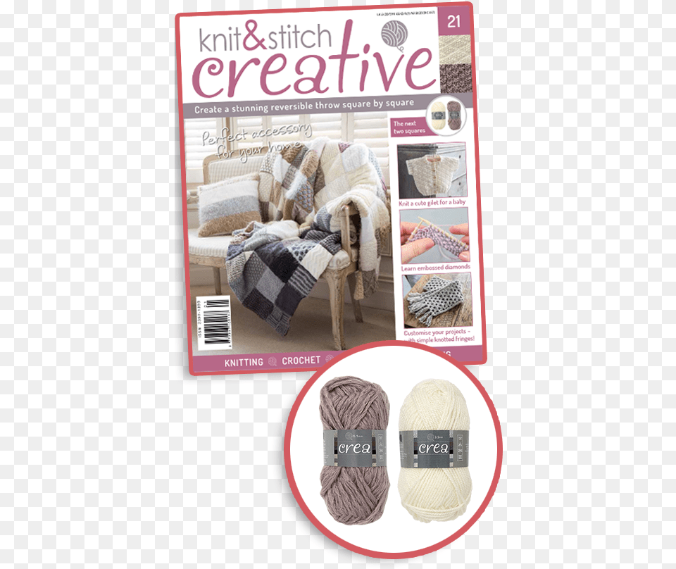Knit And Stitch Creative Issue, Home Decor, Crib, Furniture, Infant Bed Free Png