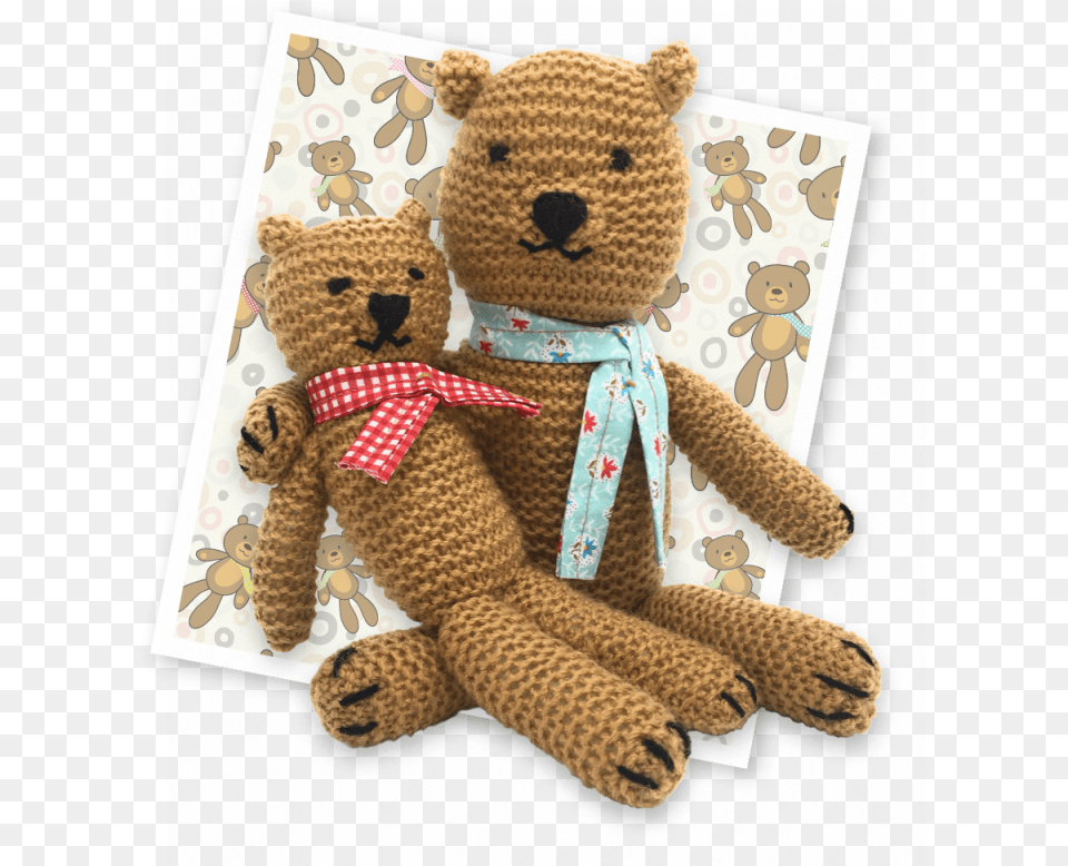 Knit Your Own Teddies Kit Knitting, Teddy Bear, Toy Free Transparent Png