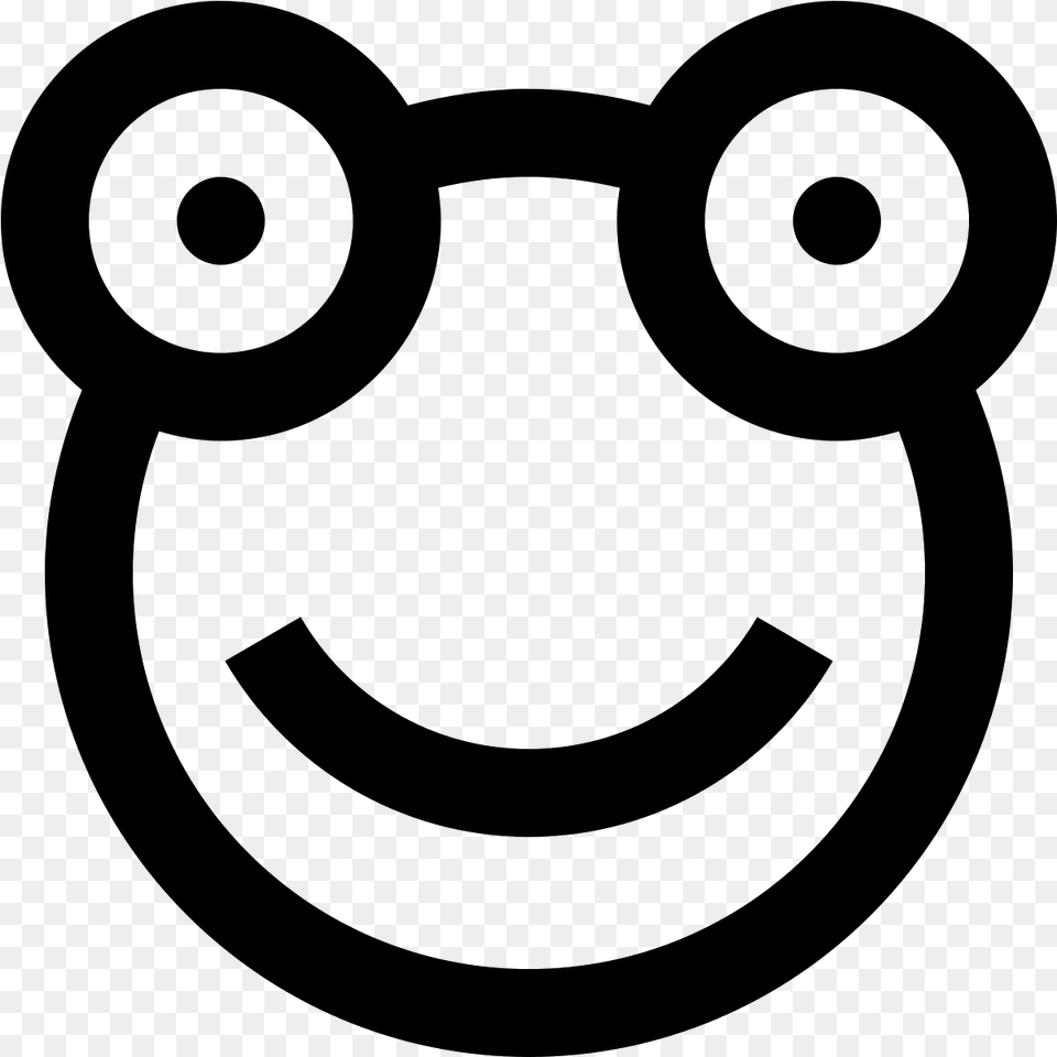 Knitted Frog Icon Smiley, Gray Free Png Download