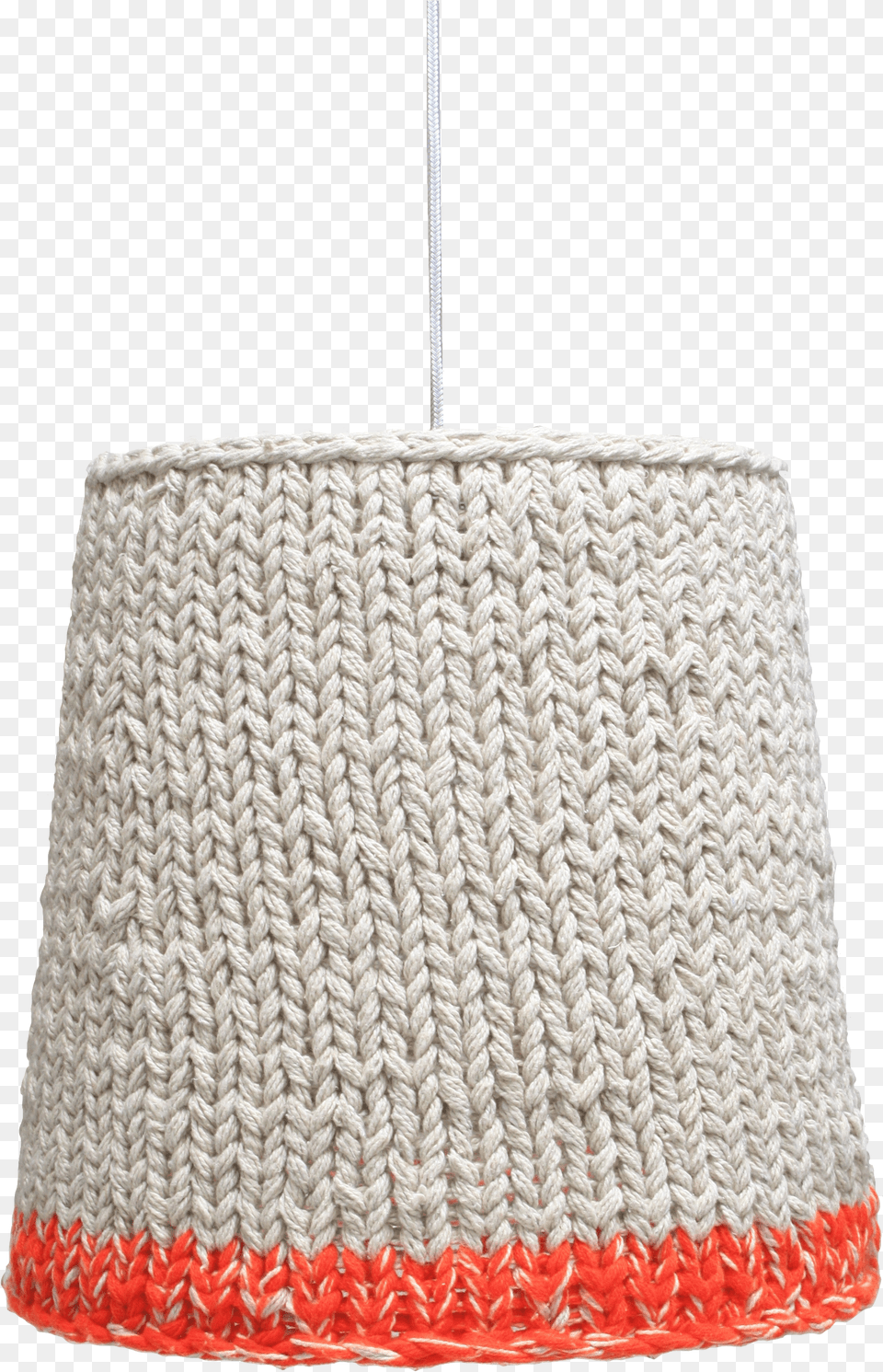 Knitted Orange Neon Lamp Shade Knitting Free Transparent Png