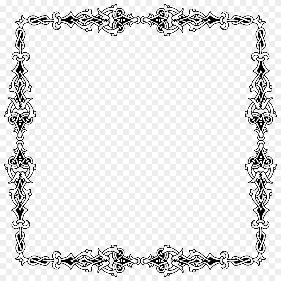 Knitted Square Flowery Frame, Home Decor, Rug, Blackboard Png Image