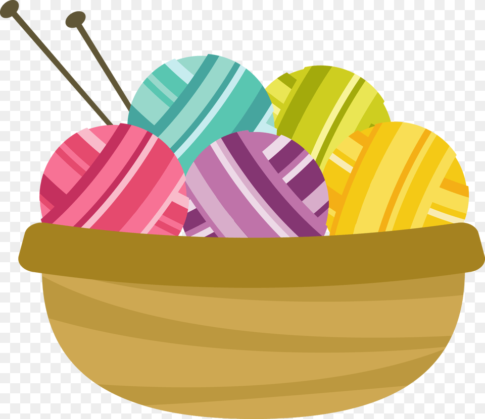 Knitting Basket Clip Art, Food, Egg, Sweets, Easter Egg Png Image
