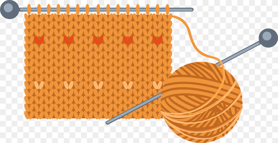 Knitting Clipart, Pattern Free Png