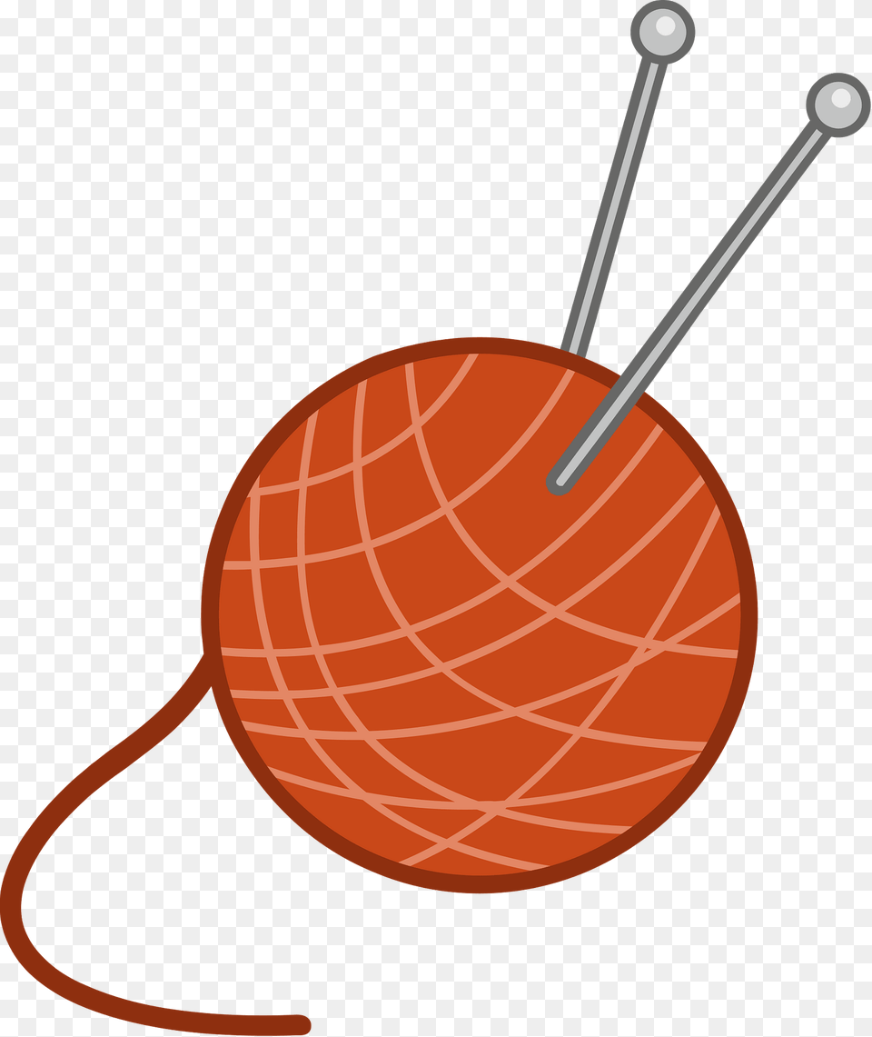 Knitting Clipart, Sphere, Pin Png Image