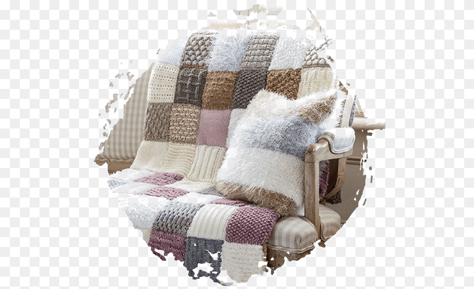 Knitting Needles Knit And Stitch Creative Magazine, Cushion, Home Decor, Blanket, Pillow Free Png Download