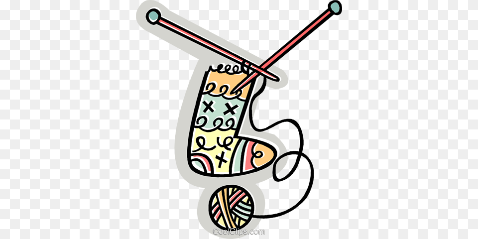 Knitting Yarn Wool Royalty Vector Clip Art Illustration, Smoke Pipe, Christmas, Christmas Decorations, Festival Free Transparent Png