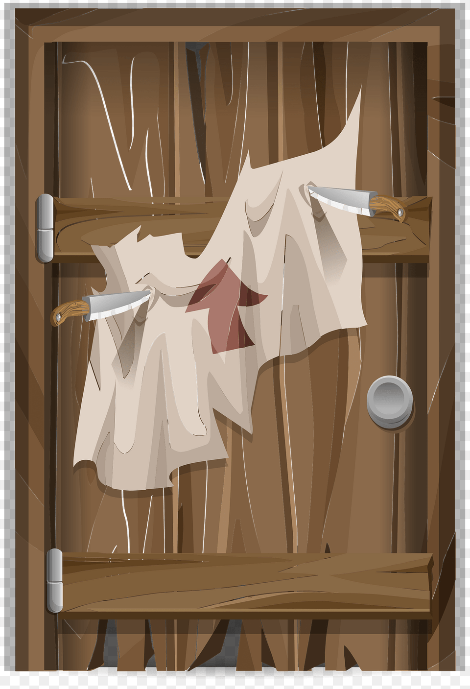 Knives Door Clipart, Home Decor, Linen, Plywood, Wood Free Transparent Png