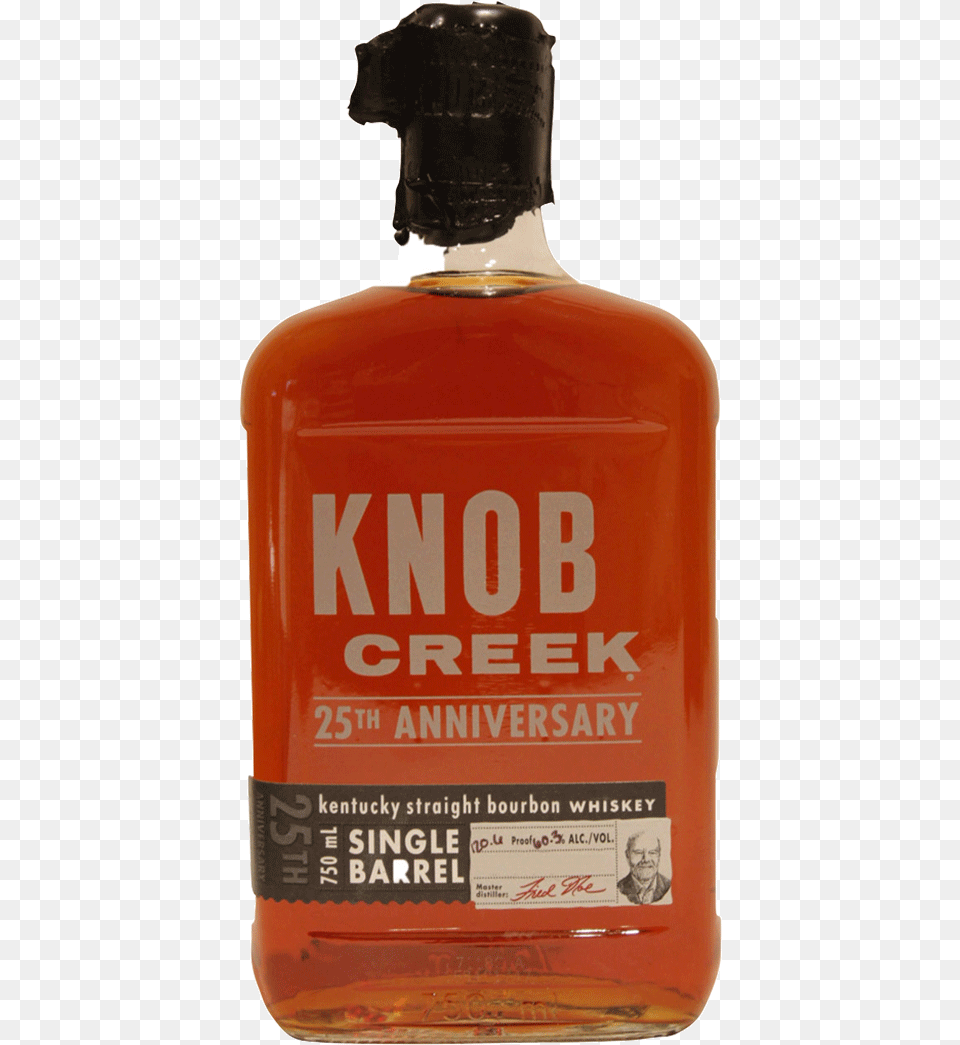 Knob Creek 25th Anniversary Grain Whisky, Alcohol, Beverage, Liquor, Person Free Png