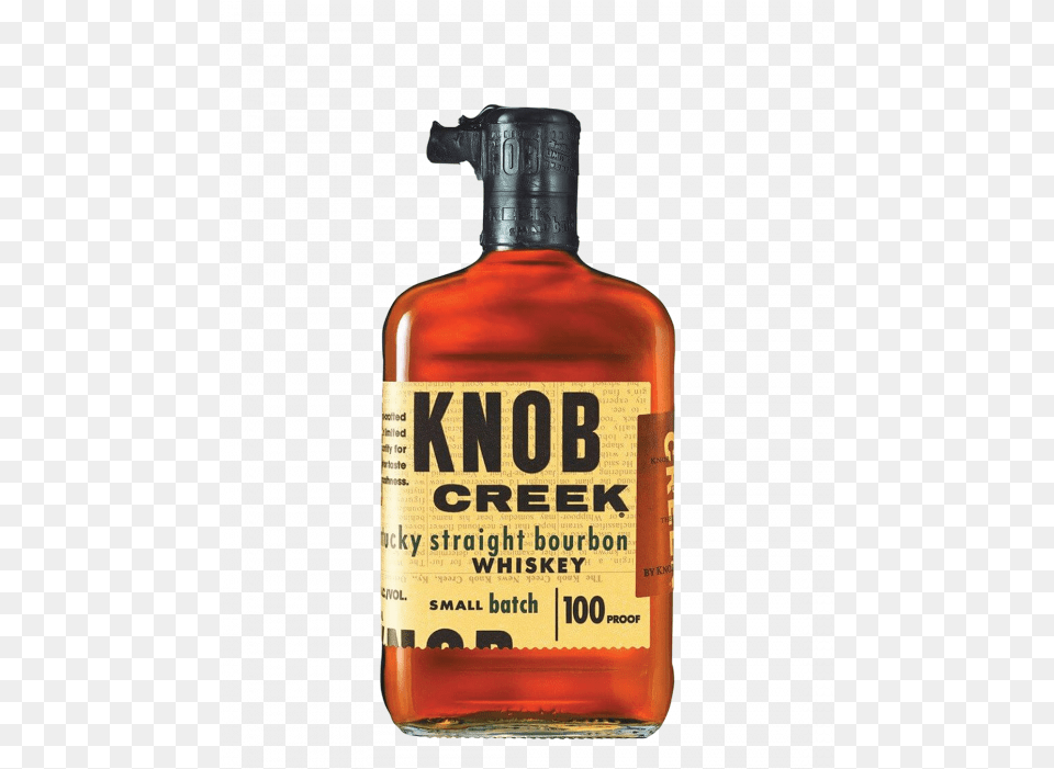 Knob Creek Small Batch Bourbon 700ml Knob Creek Bourbon, Alcohol, Beverage, Liquor, Bottle Png