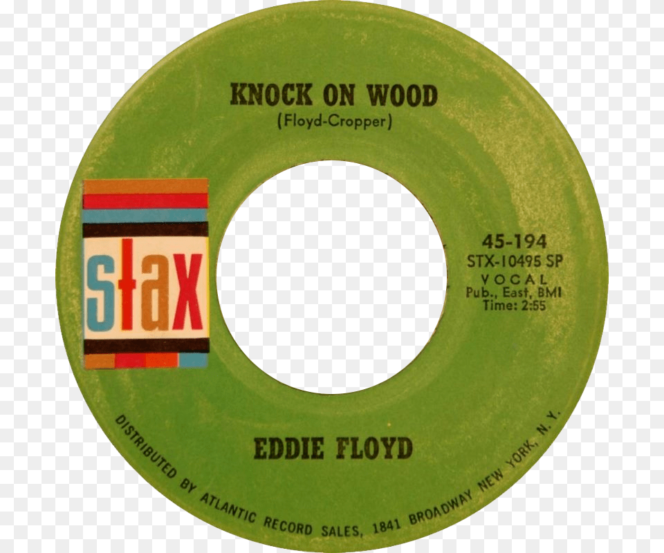 Knock On Wood By Eddie Floyd Us Vinyl Single Side A Circle, Tape, Text Free Png Download
