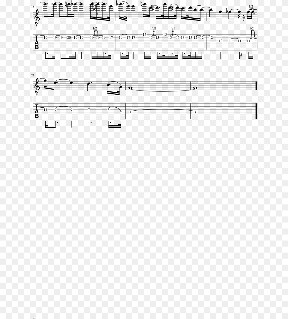 Knocking On Heavens Door Sheet Music 2 Of 2 Pages Music, Text Free Png